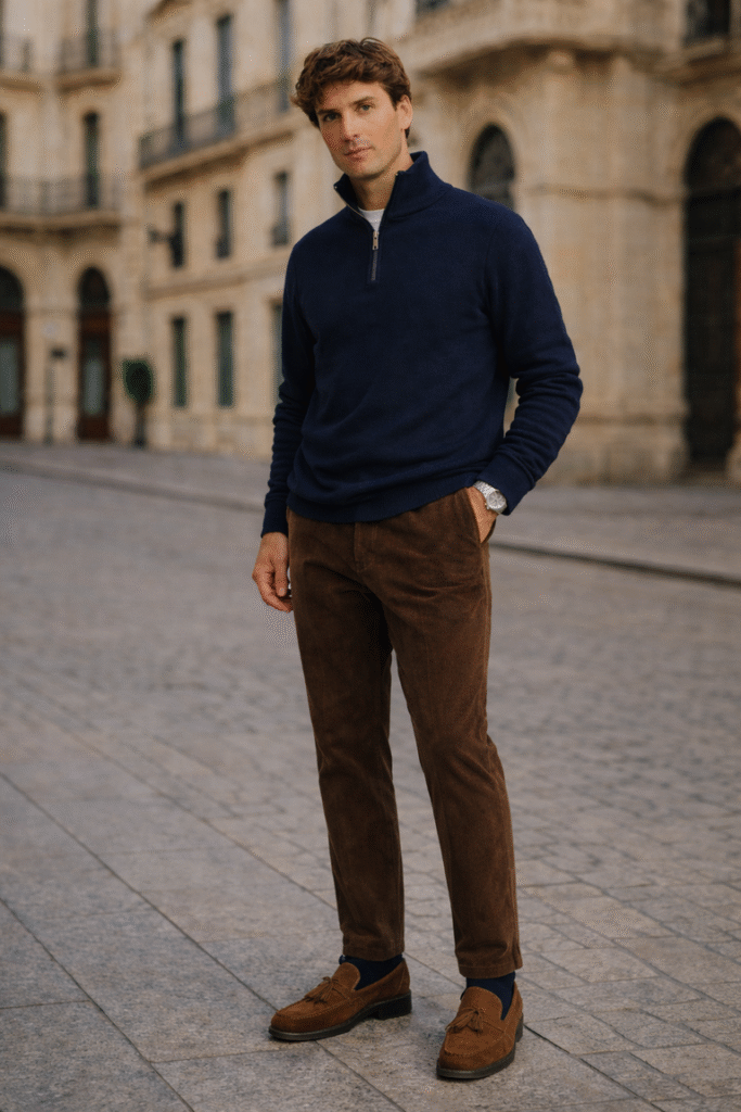 Mocasín serraje marrón