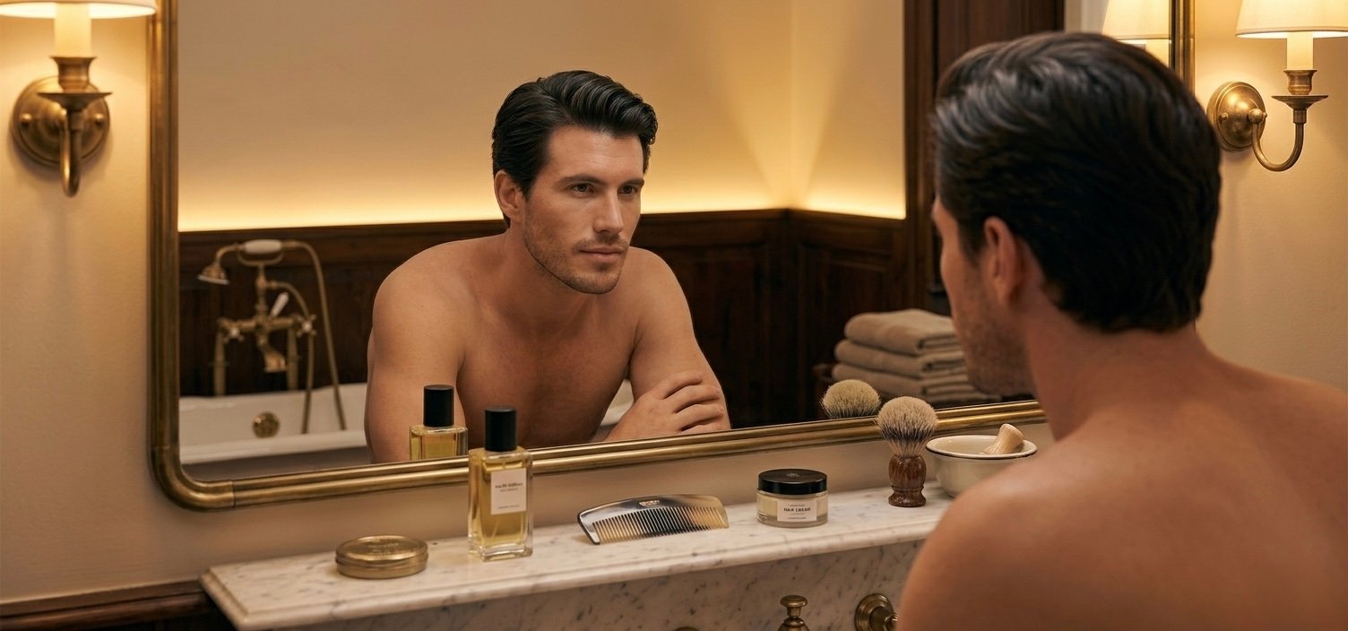 Cabello fino para hombre