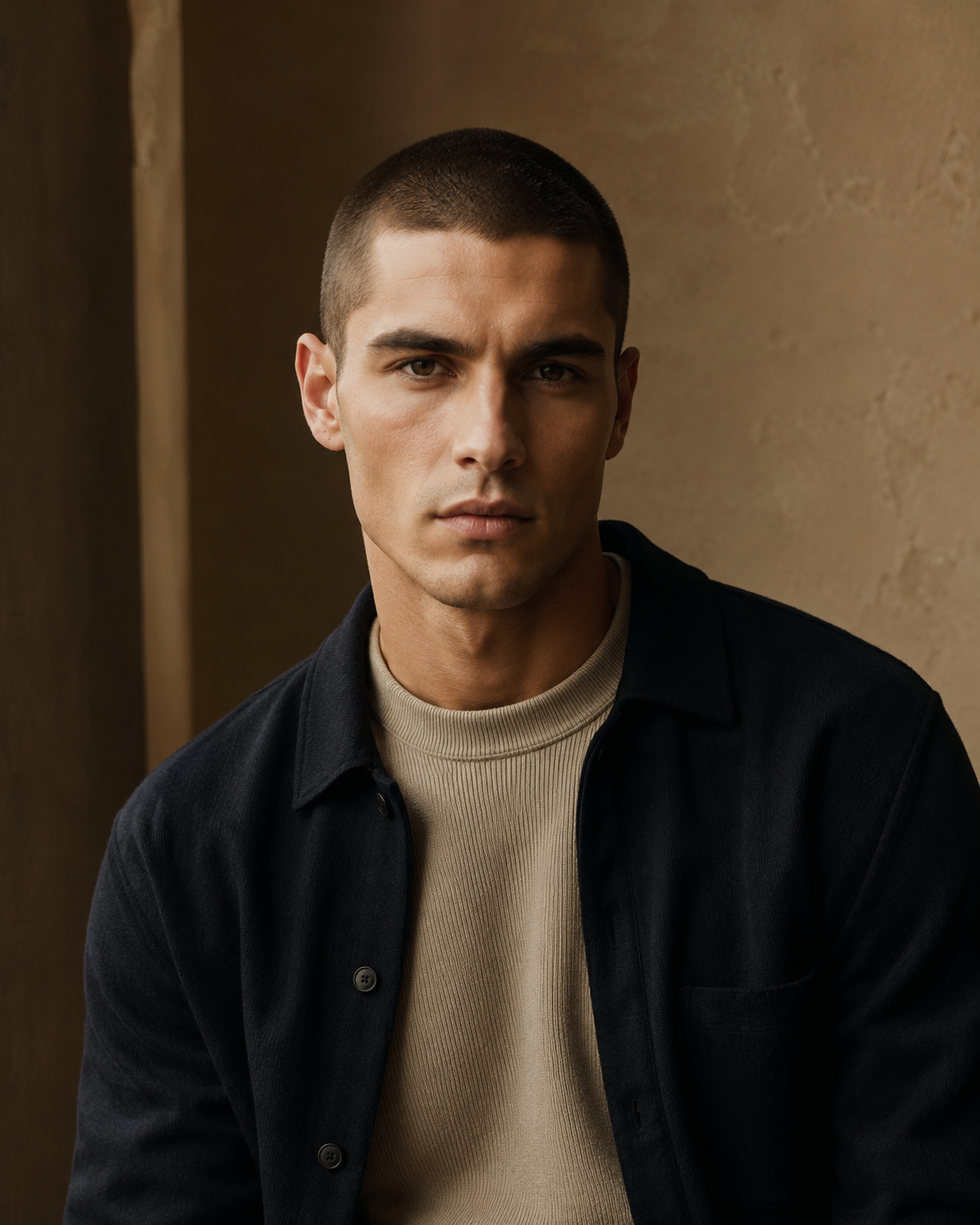 Corte rapado buzz cut para hombre