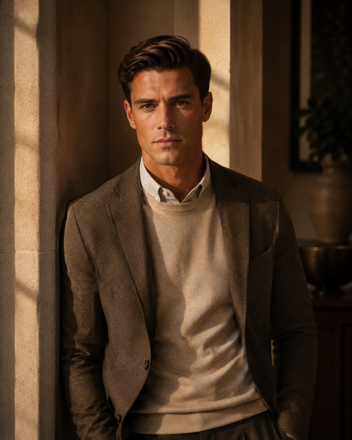 Peinado estilo old money para hombre