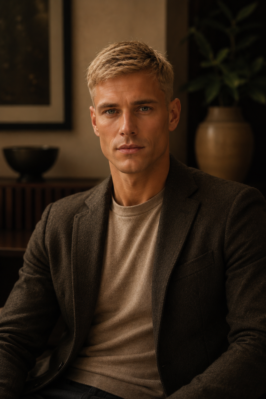 Corte de pelo fino para hombre