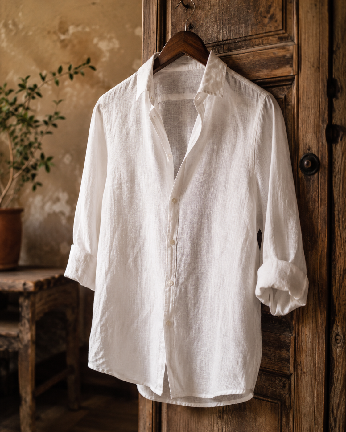 Camisa de lino para maleta de verano hombre