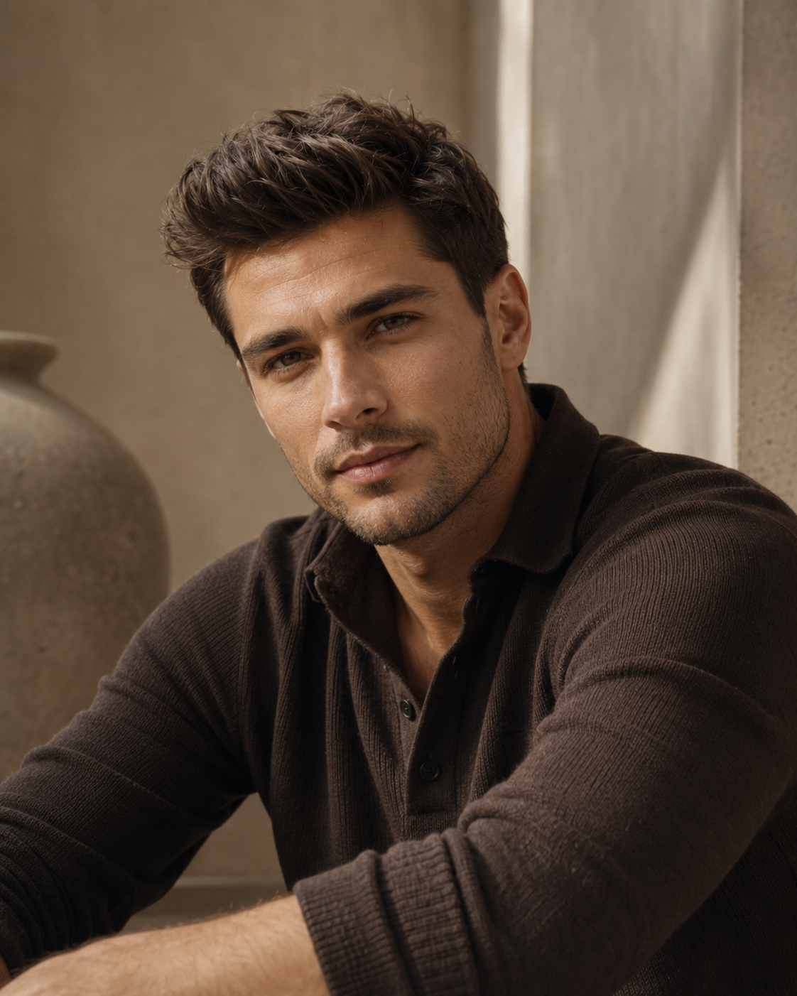 Corte con tupé para hombre