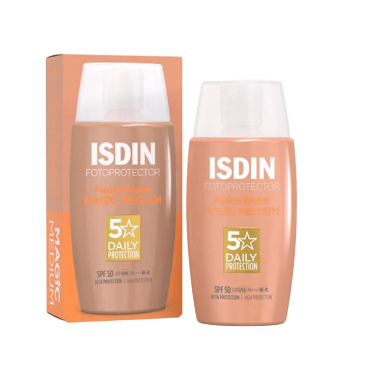 Crema solar con color ISDIN Fusion Water Magic Color