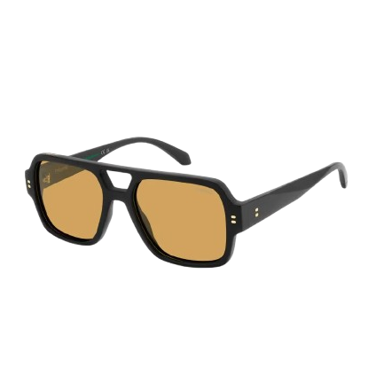 Gafa de sol rectangular en poliamida con lente polarizada negro para hombre