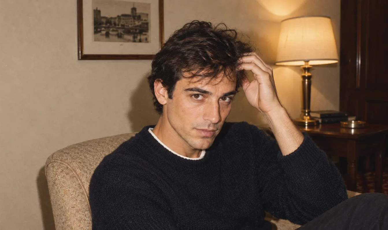 Cabello fino para hombre