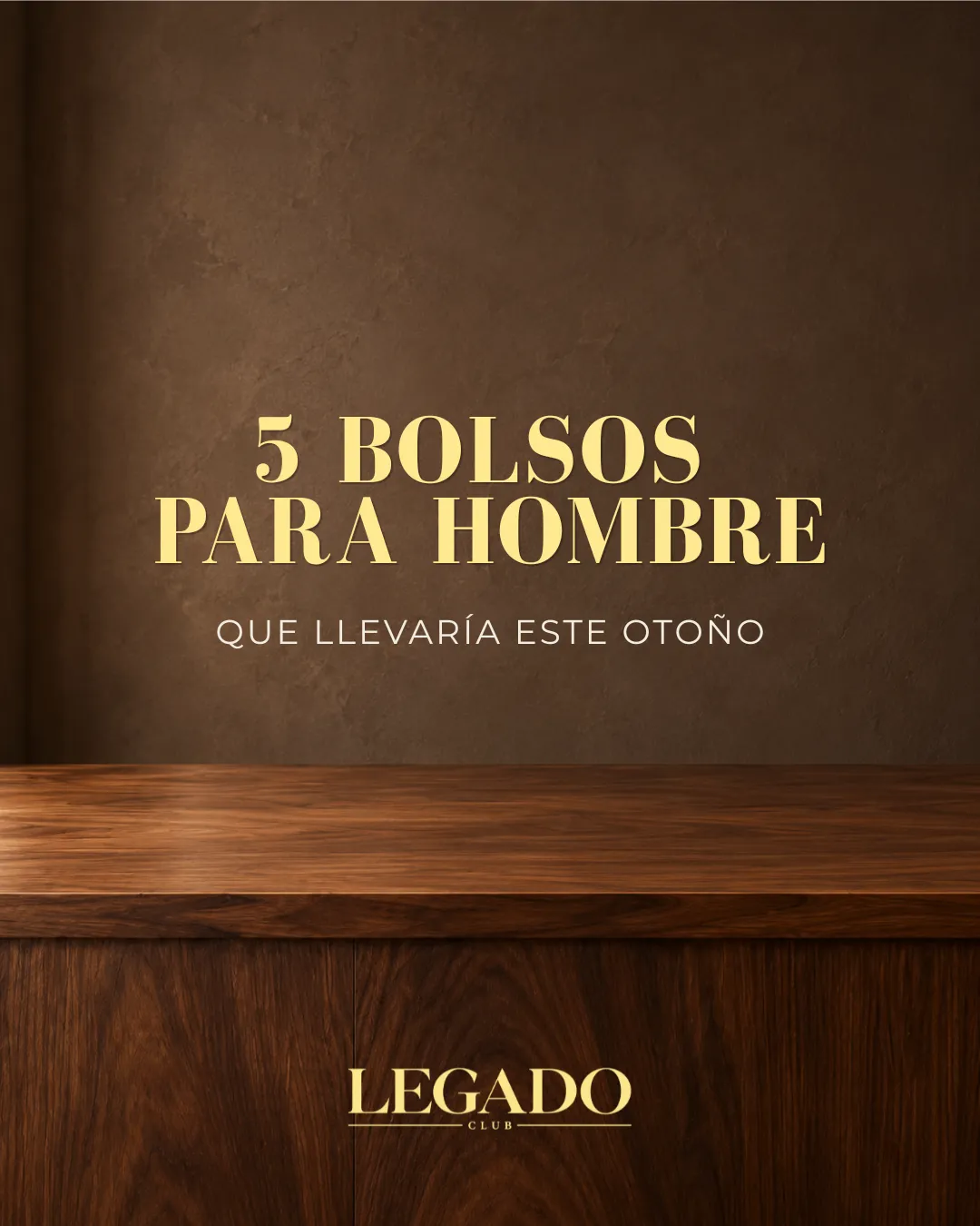portada bolsos de otoño edición hombre