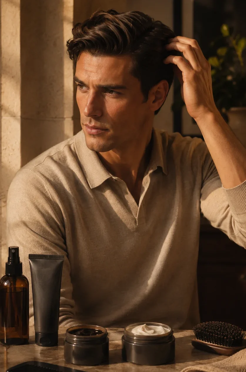 Mantenimiento y producto para cortes de pelo de hombre