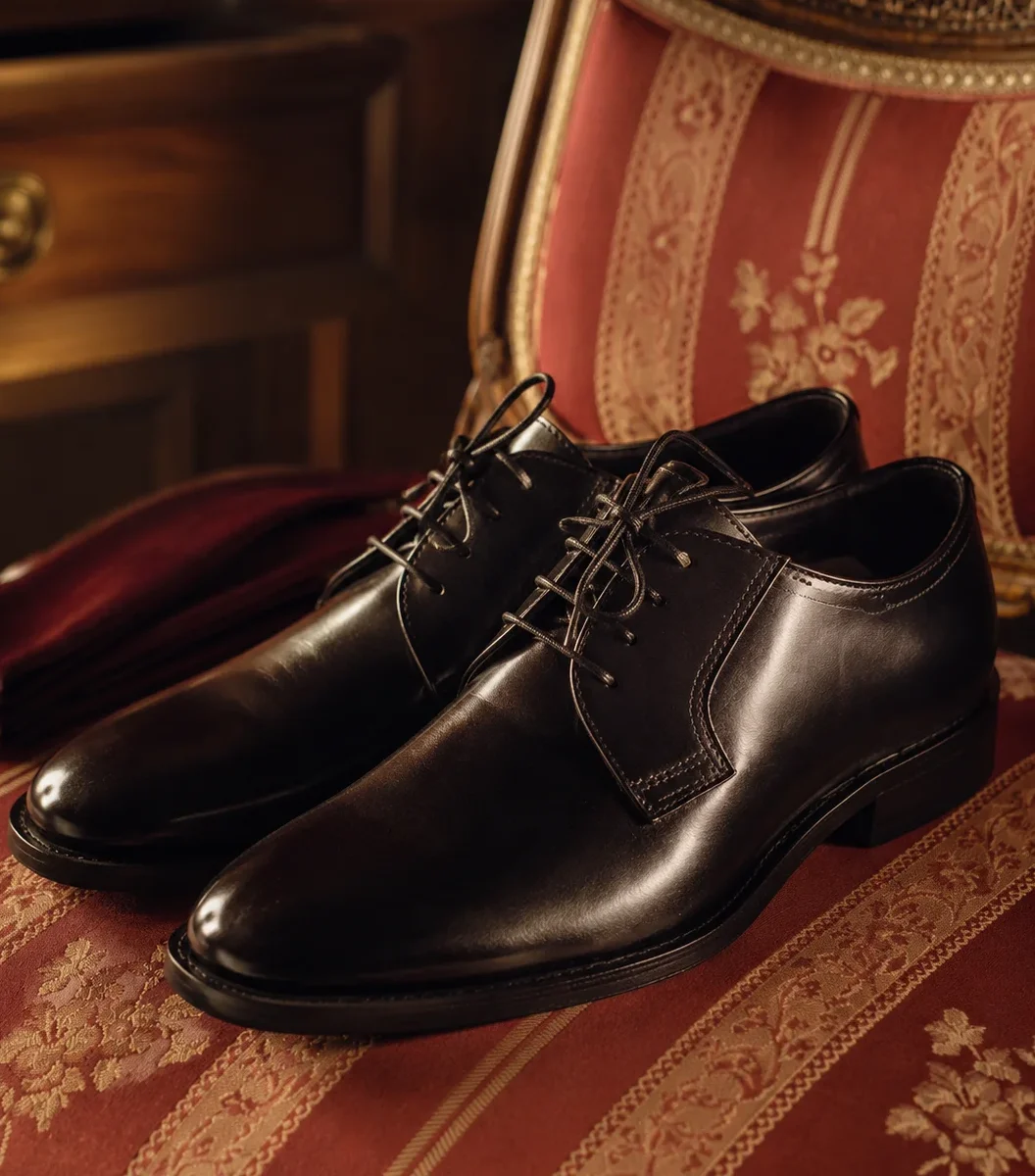 Zapatos negros de vestir para boda de hombre