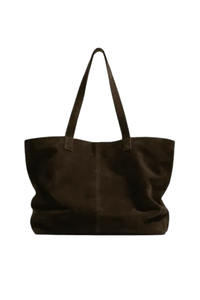 Bolso shopper de piel ZARA