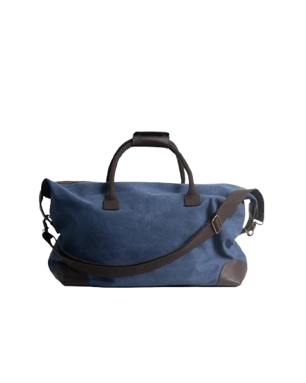 Bolso de viaje de loneta azul índigo de PuroEgo