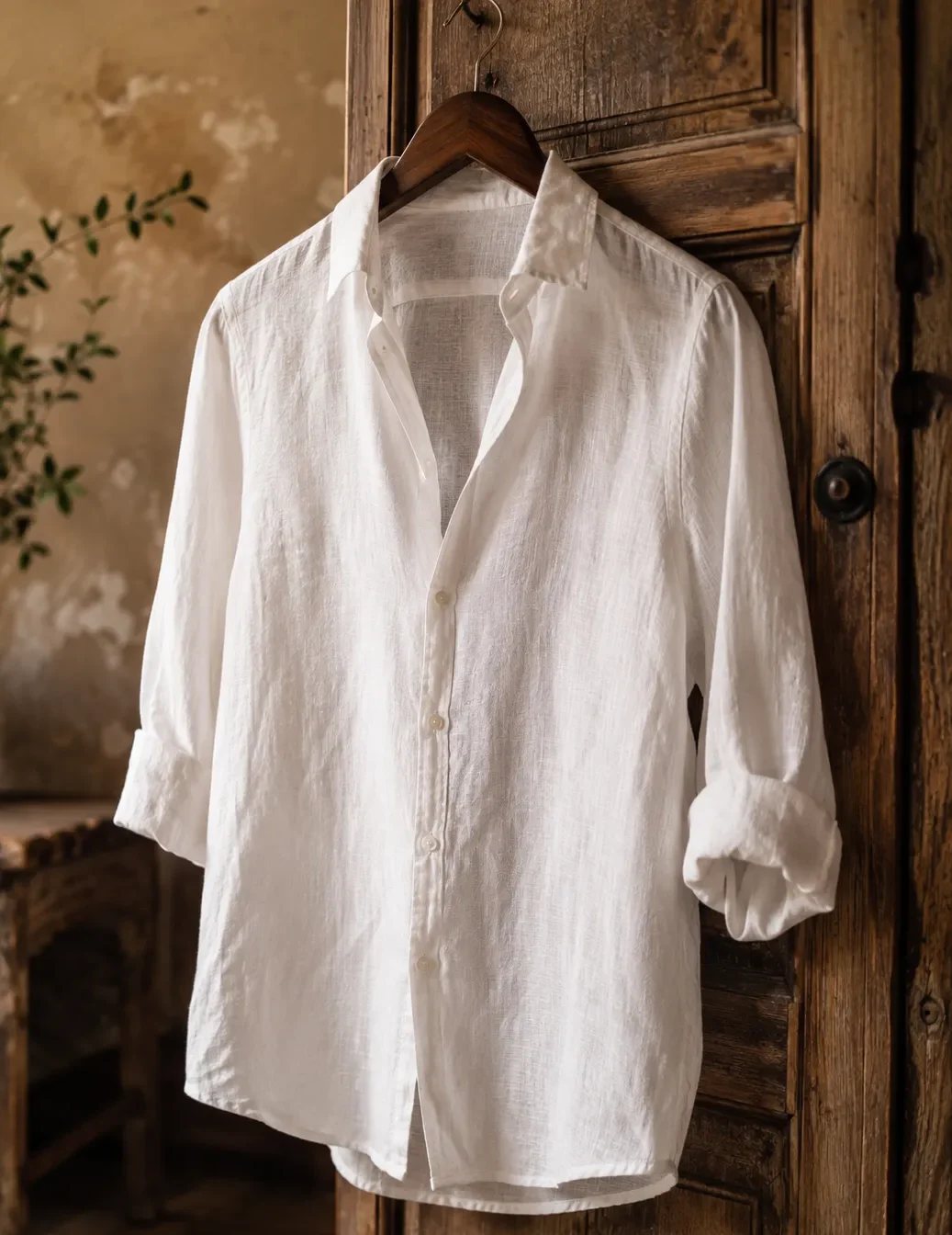 Camisa de lino para hombre en verano