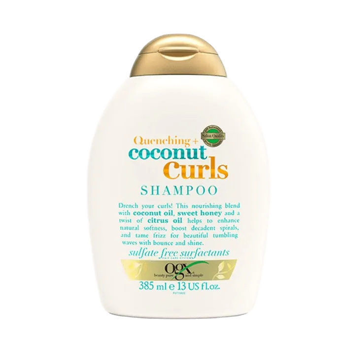Champú OGX Quenching Coconut Curls para pelo rizado hombre