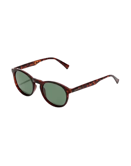 Gafas de sol Hawkers de montura carey redonda polarizada marrón oscuro para hombre