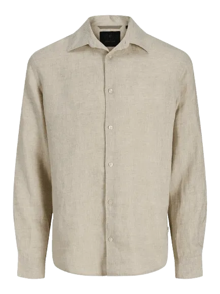 Camisa de lino corte relaxed JACK & JONES