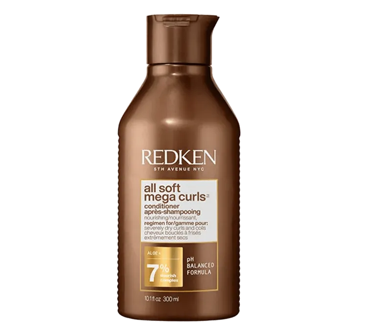 Champú Redken All Soft Mega Curls para hombre con pelo rizado y seco