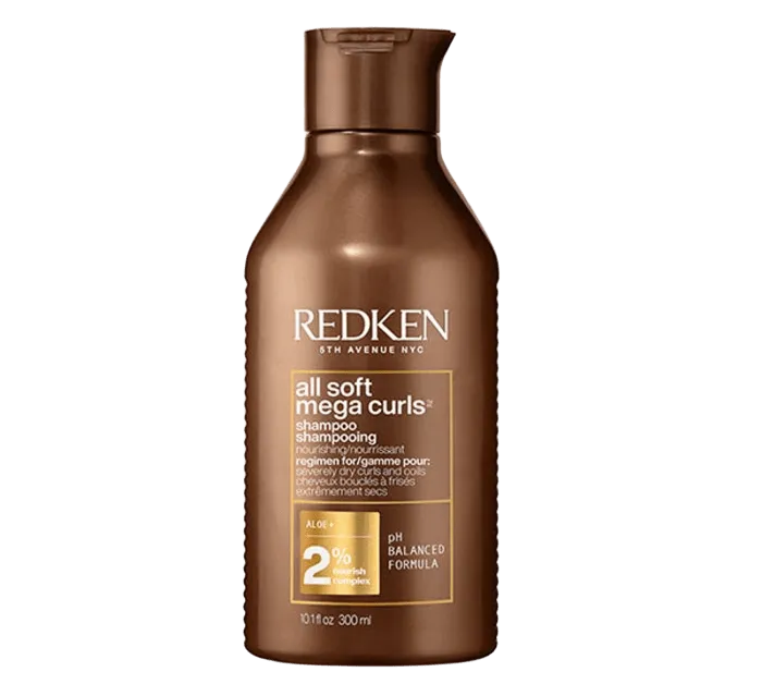 Champú Redken All Soft Mega Curls para hombre con pelo rizado