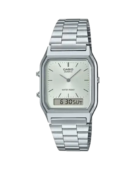 Casio Vintage de acero, reloj económico para hombre