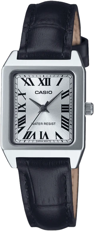 Reloj Casio cuadrado con correa negra para hombre